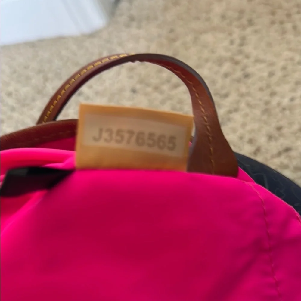 Dooney & Bourke Black Nylon Tote with Brown Leather Trim and Strap